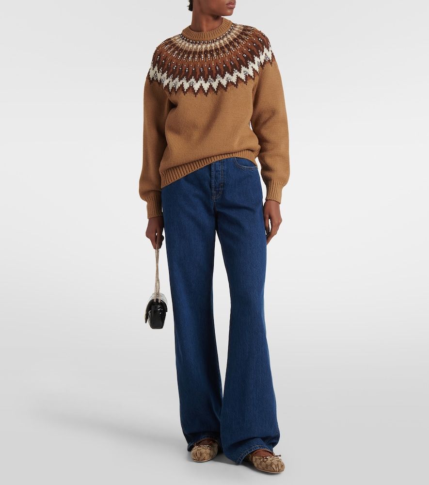Horsebit GG Canvas ballet flats - Gucci - Modalova