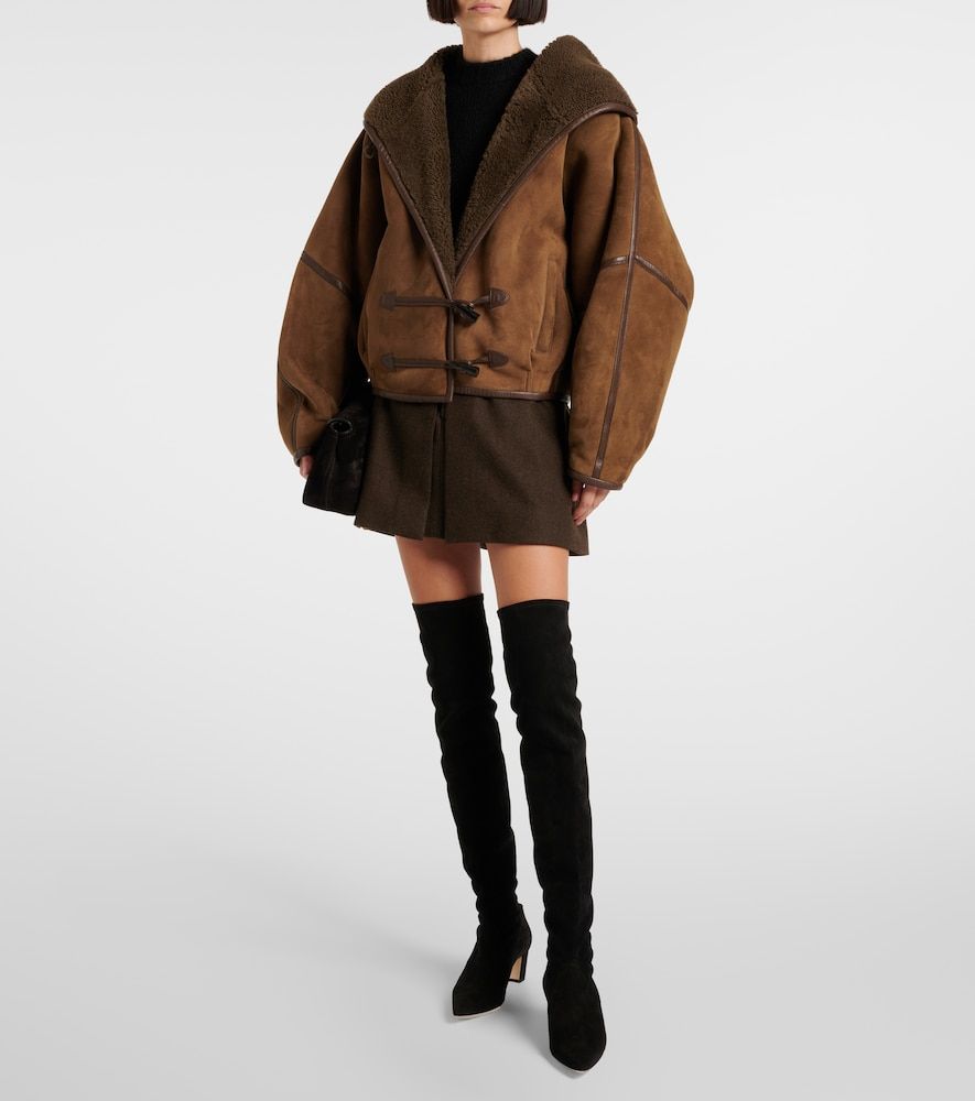 Overknee-Stiefel Lupasca 55 aus Veloursleder - Manolo Blahnik - Modalova