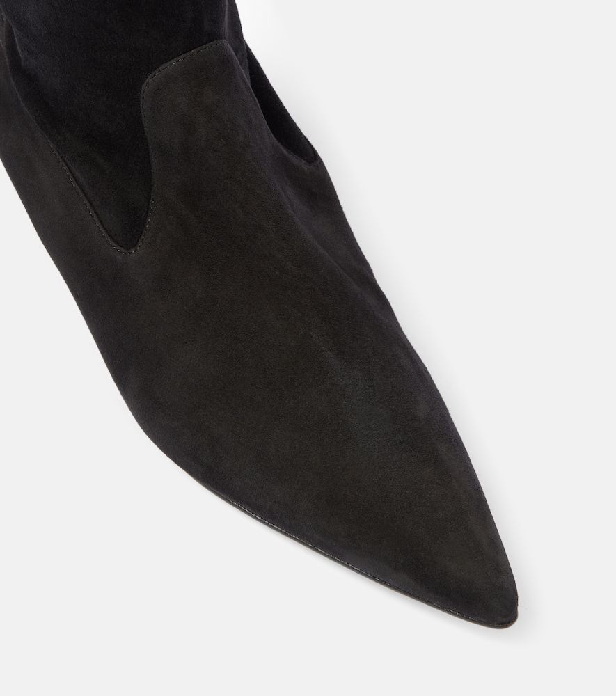 Overknee-Stiefel Lupasca 55 aus Veloursleder - Manolo Blahnik - Modalova