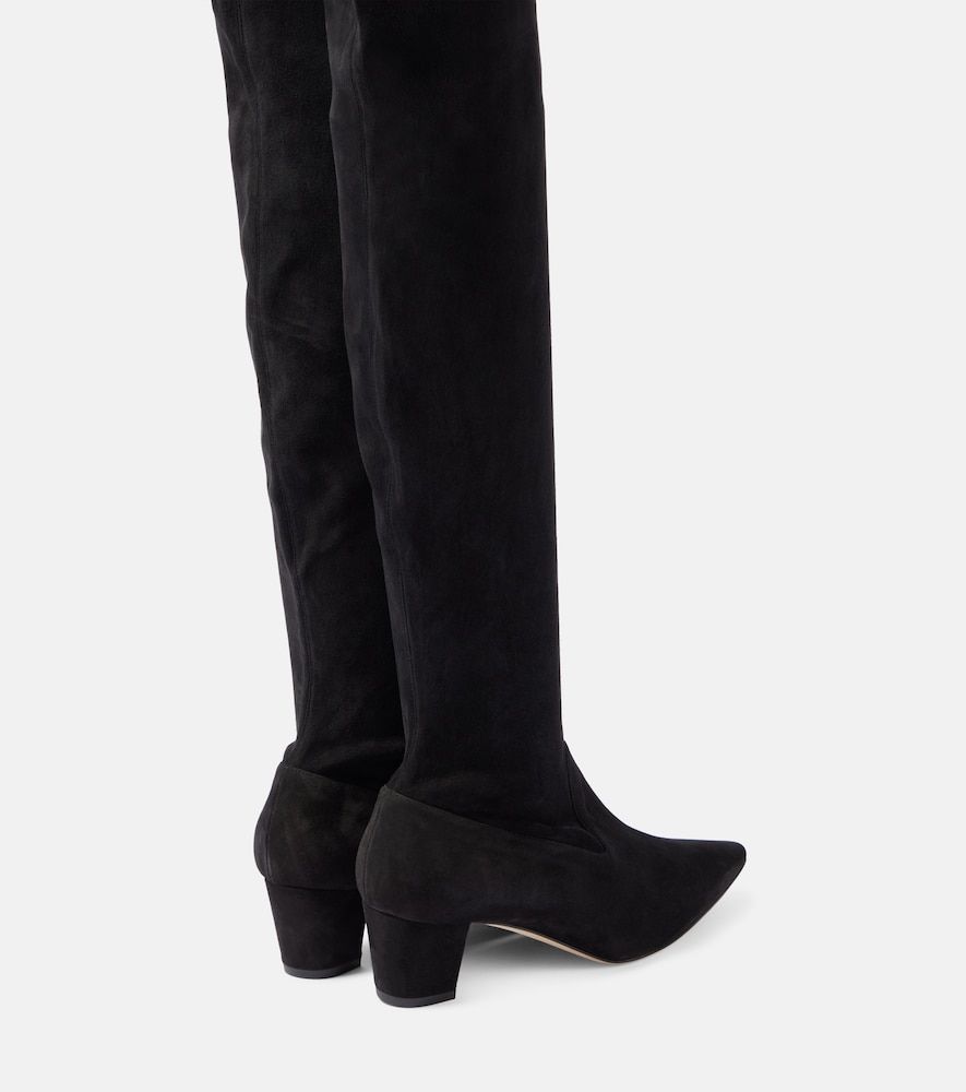 Overknee-Stiefel Lupasca 55 aus Veloursleder - Manolo Blahnik - Modalova