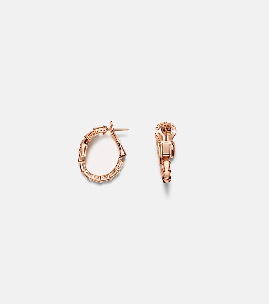 Orecchini Serpenti Viper in rosa 18kt con diamanti - Bvlgari - Modalova