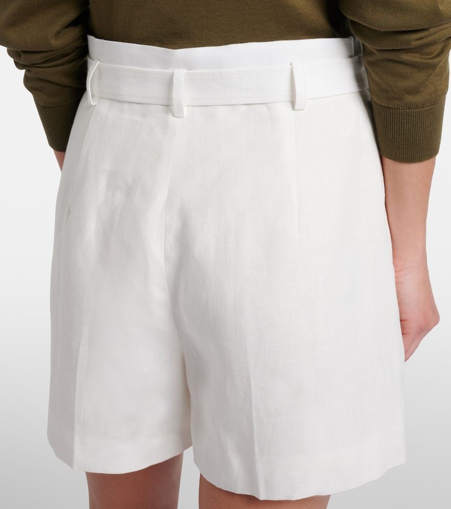 Shorts Denise de lino con cinturón - Ralph Lauren Collection - Modalova