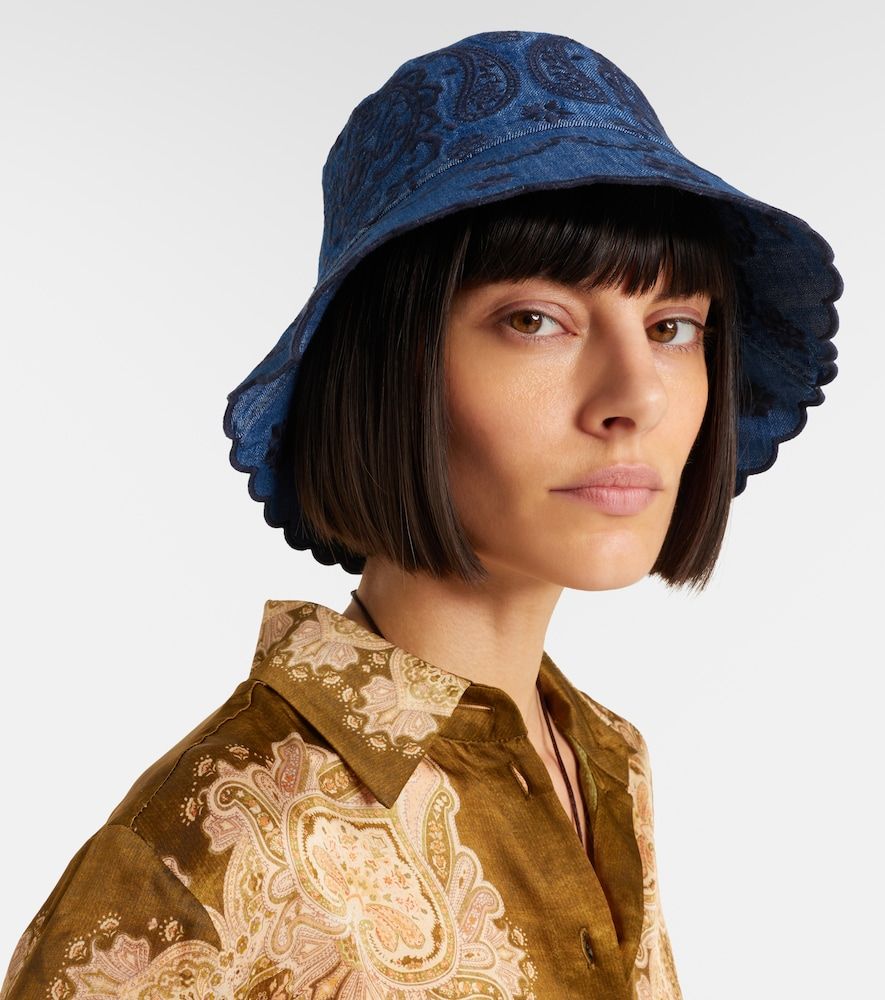 Zimmermann Bestickter Hut aus Denim - Zimmermann - Modalova