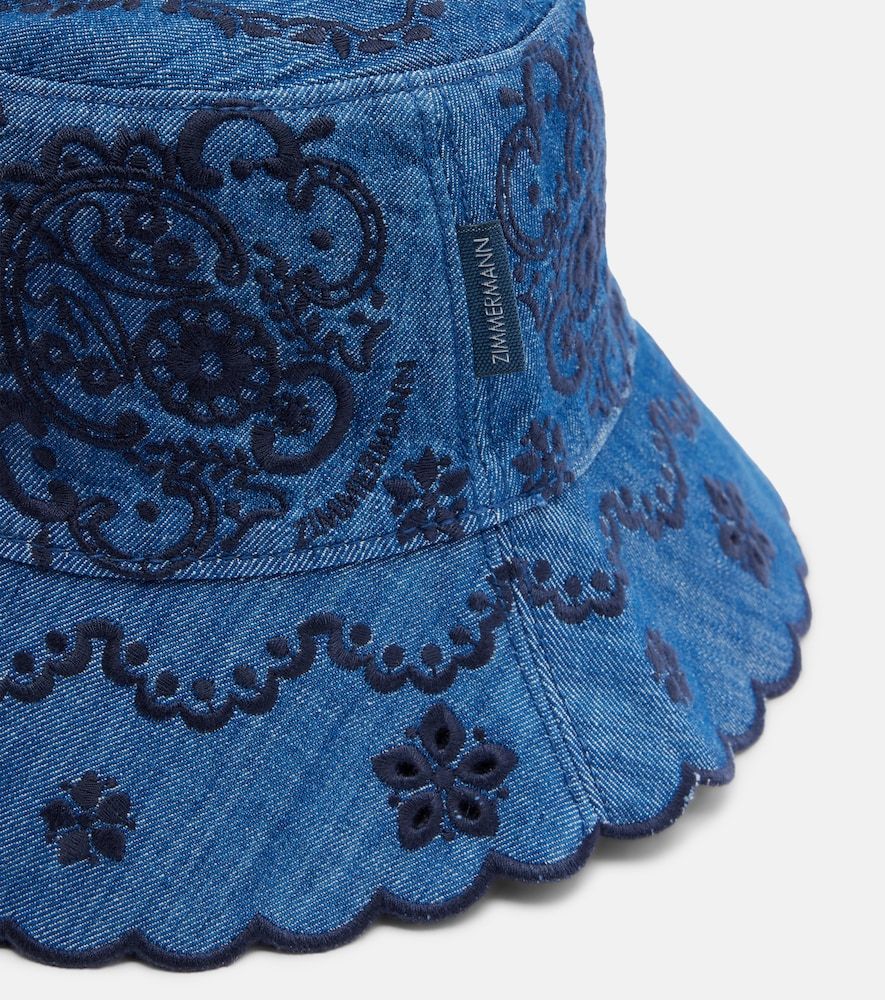 Zimmermann Bestickter Hut aus Denim - Zimmermann - Modalova