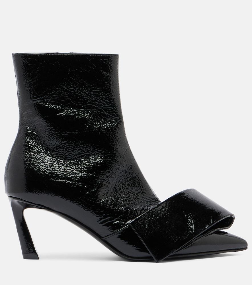 Twisted Ribbon leather ankle boots - Givenchy - Modalova