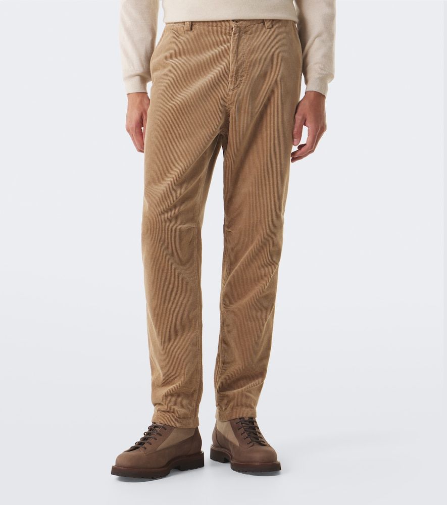 Pantalones rectos de pana de algodón - Brunello Cucinelli - Modalova