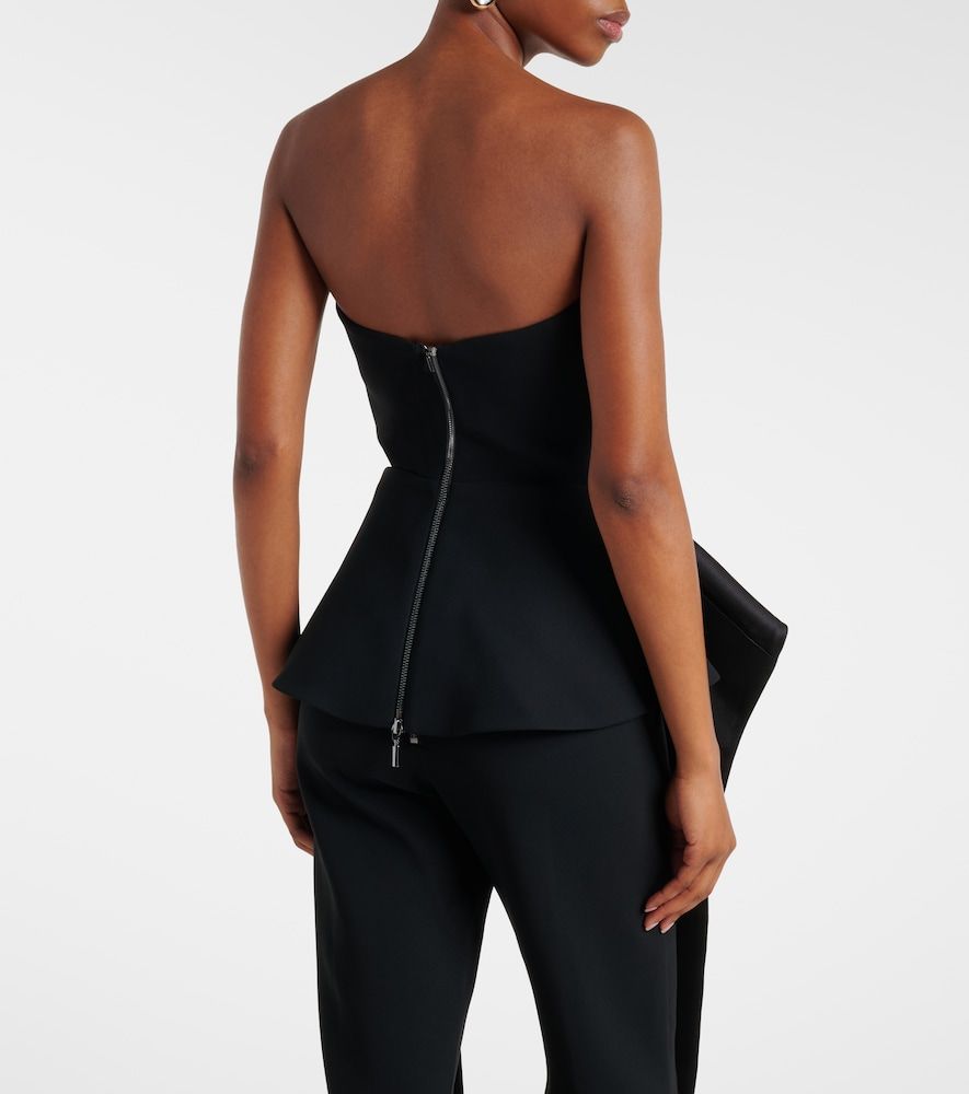 Top Frame in raso con peplum - Maticevski - Modalova