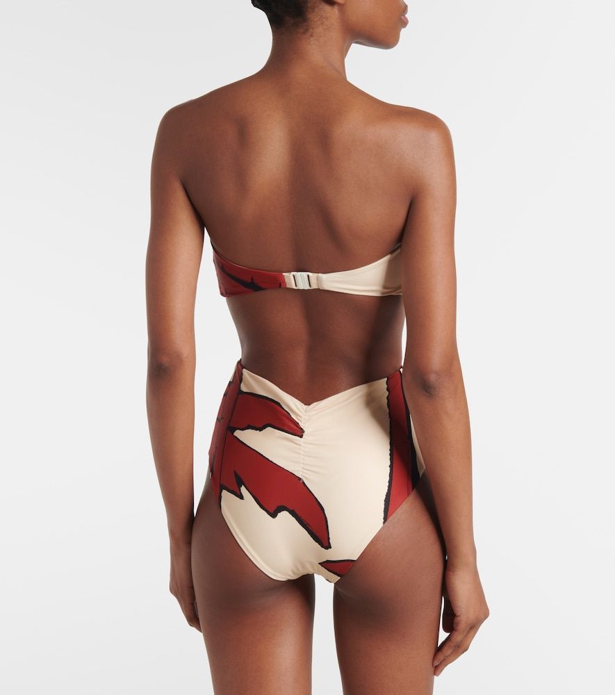 Braga de bikini de tiro alto estampada - Johanna Ortiz - Modalova