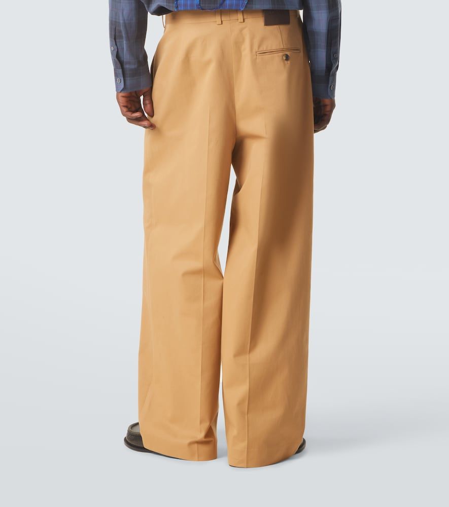 Pantalones anchos de gabardina de algodón - Loewe - Modalova