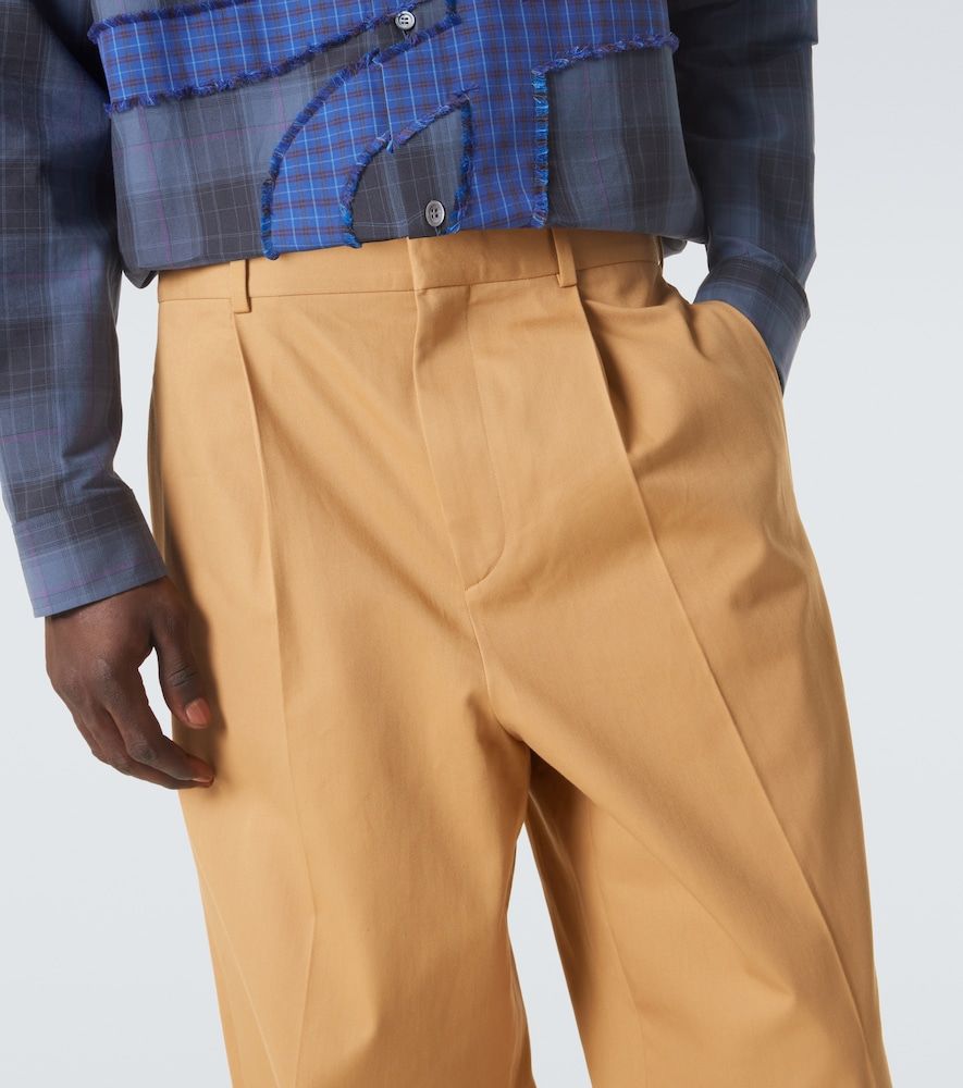 Pantalones anchos de gabardina de algodón - Loewe - Modalova