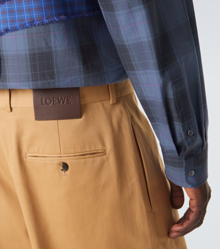 Pantalones anchos de gabardina de algodón - Loewe - Modalova