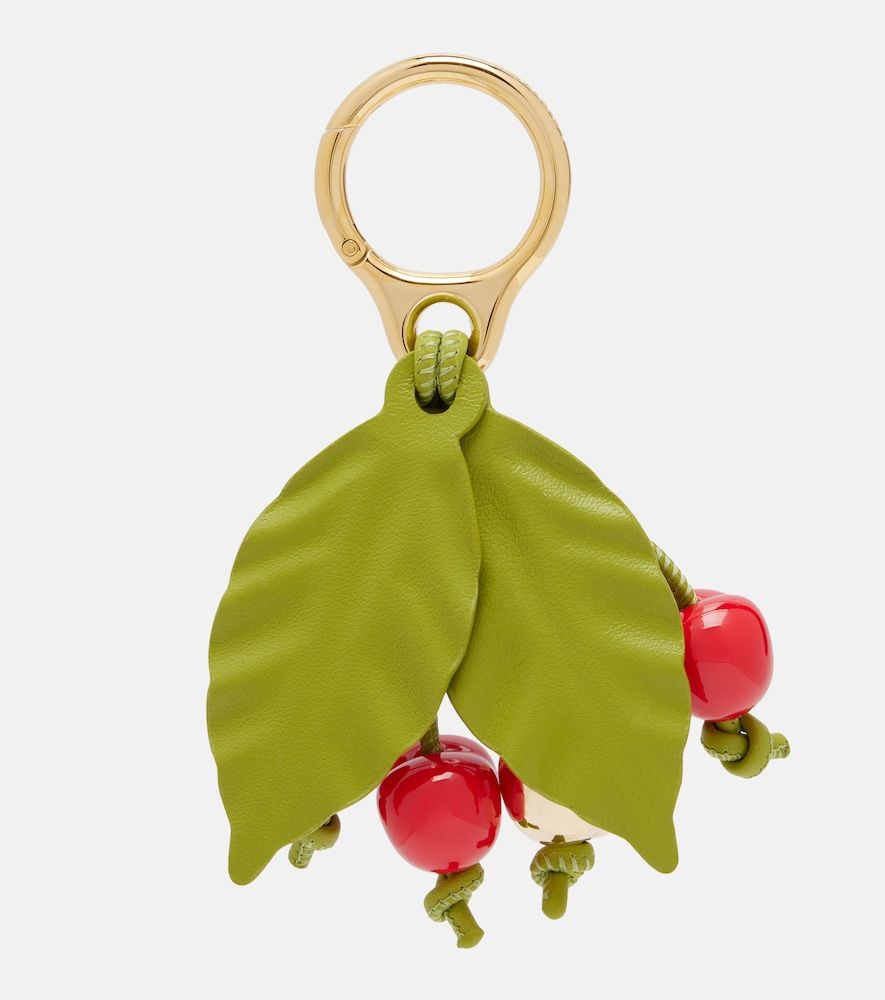 Paula's Ibiza Cherry leather-trimmed charm - Loewe - Modalova
