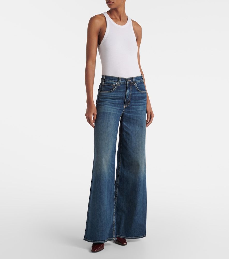 Jeans Rolland a gamba larga e vita media - Nili Lotan - Modalova