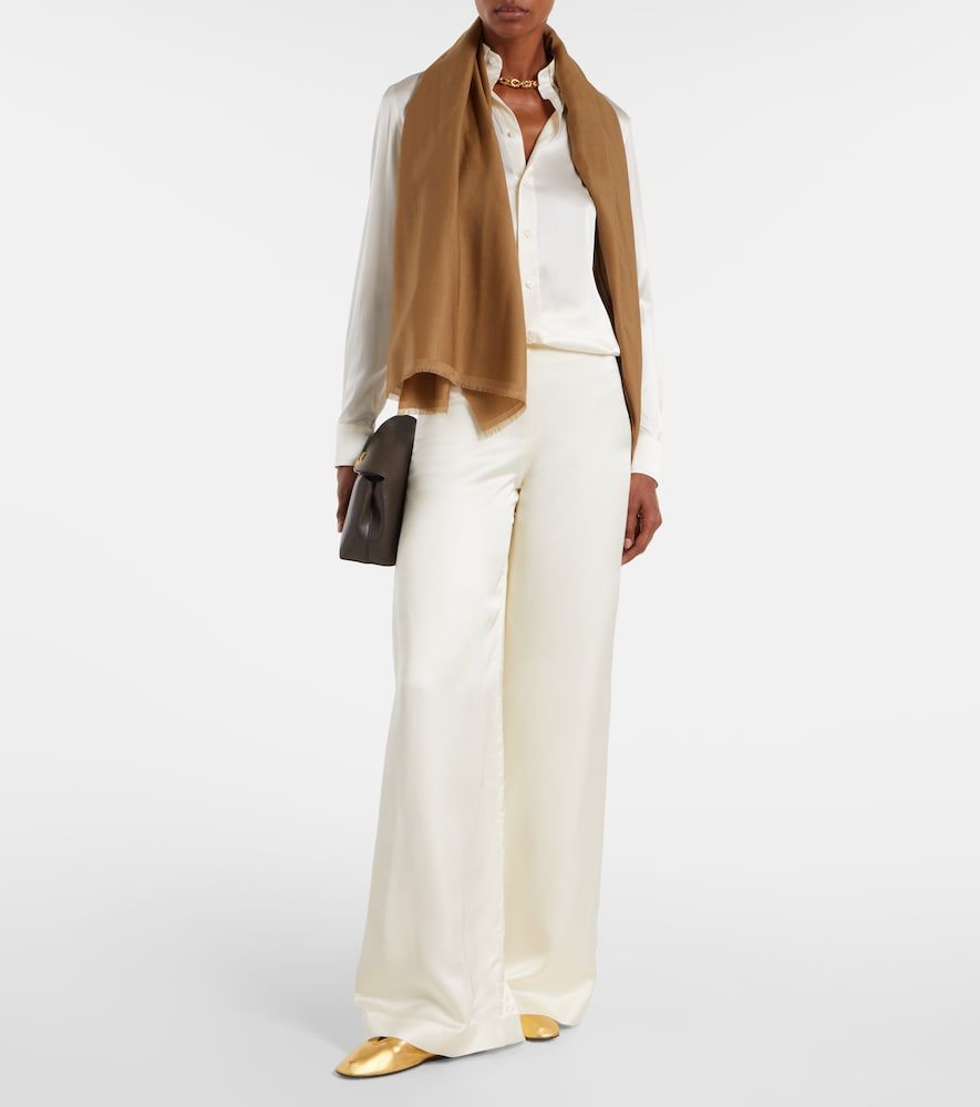 Weite Hose aus Satin - Ralph Lauren Collection - Modalova