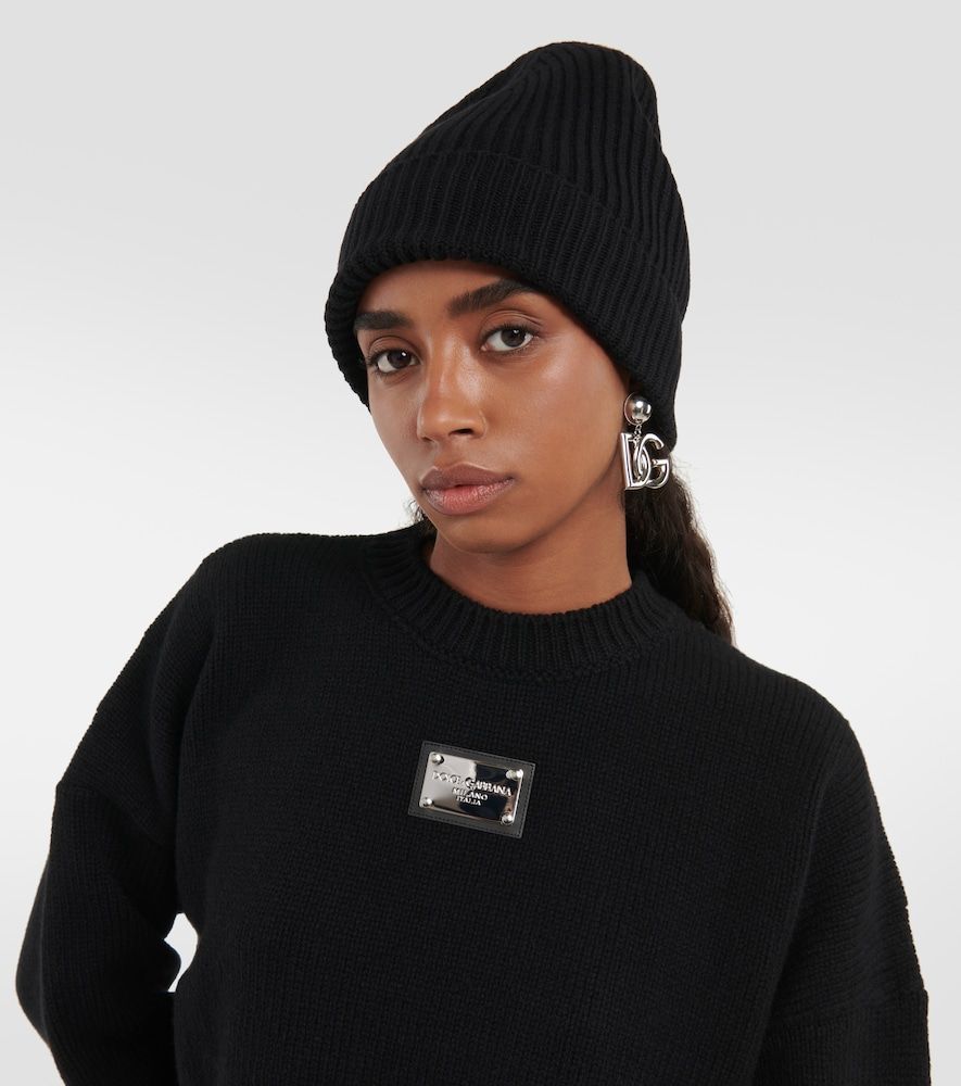 Wool and cashmere beanie - Dolce&Gabbana - Modalova