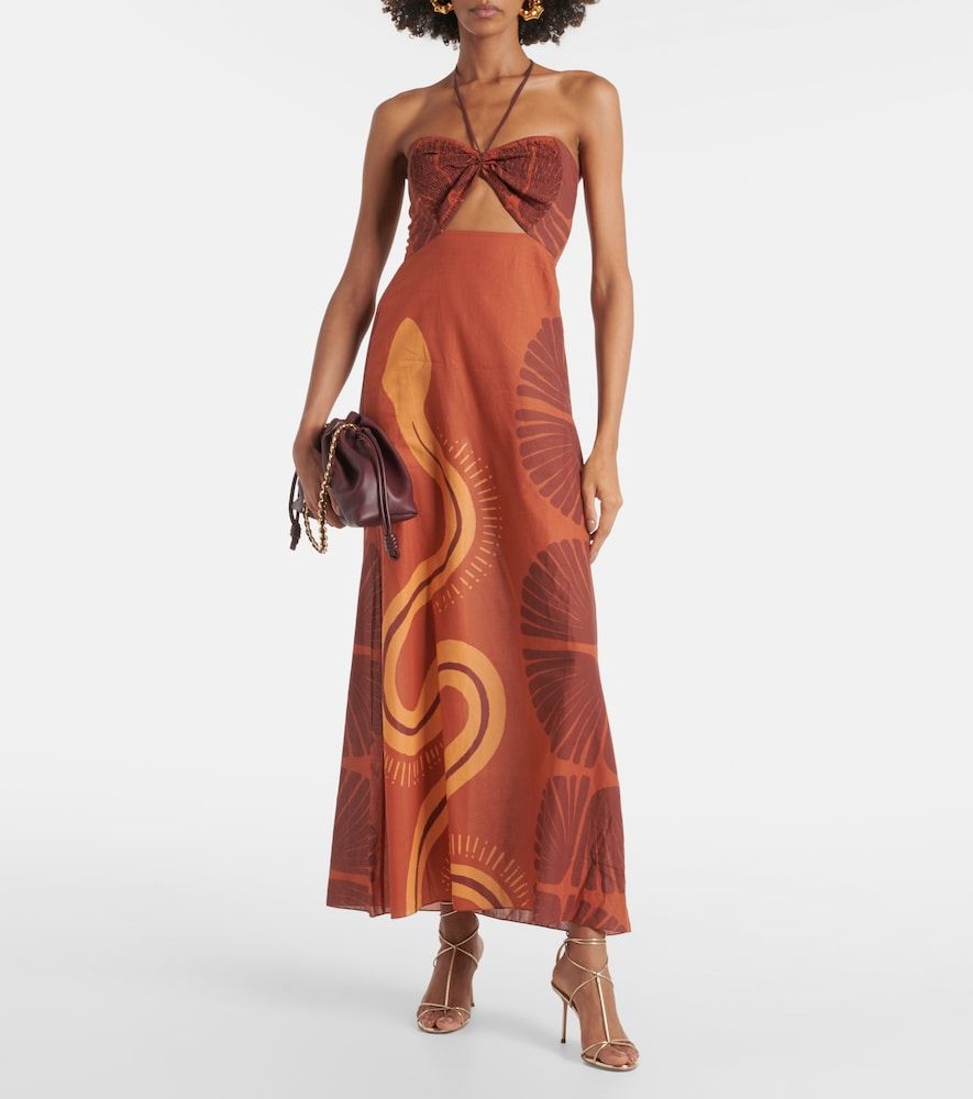 Vestido largo de algodón - Johanna Ortiz - Modalova