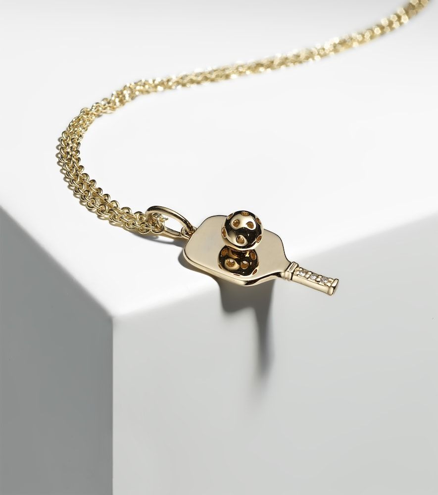 Collar Pickleball de oro de 14 ct con diamantes - Sydney Evan - Modalova