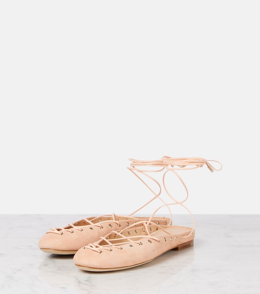Chloe Ghillies suede flats - Chloe - Modalova