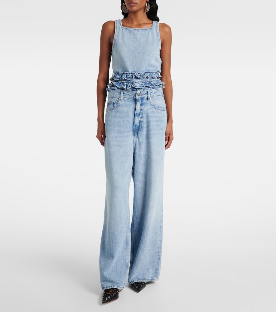 Ganni Mid-Rise Wide-Leg Jeans - Ganni - Modalova