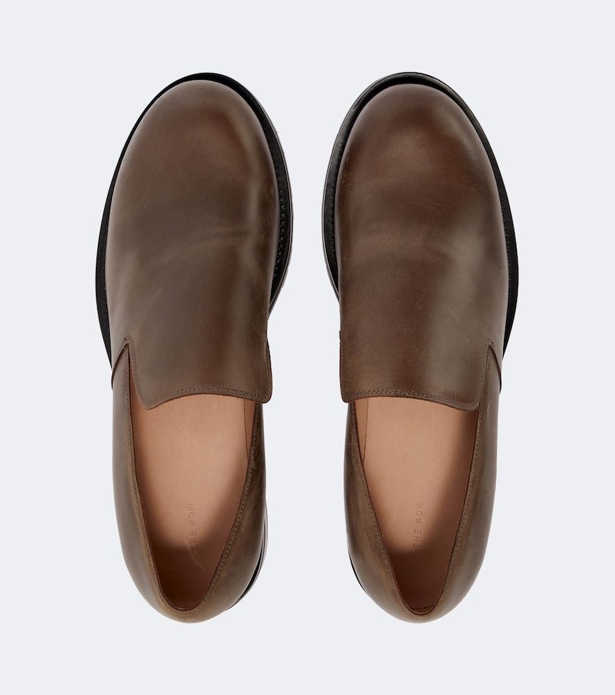 The Row Leather slip-on shoes - The Row - Modalova
