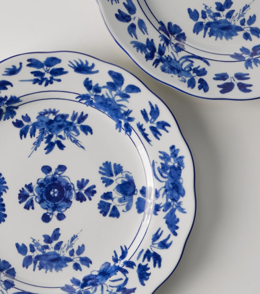 Set de 2 platos llanos Gloria de porcelana - Cabana - Modalova