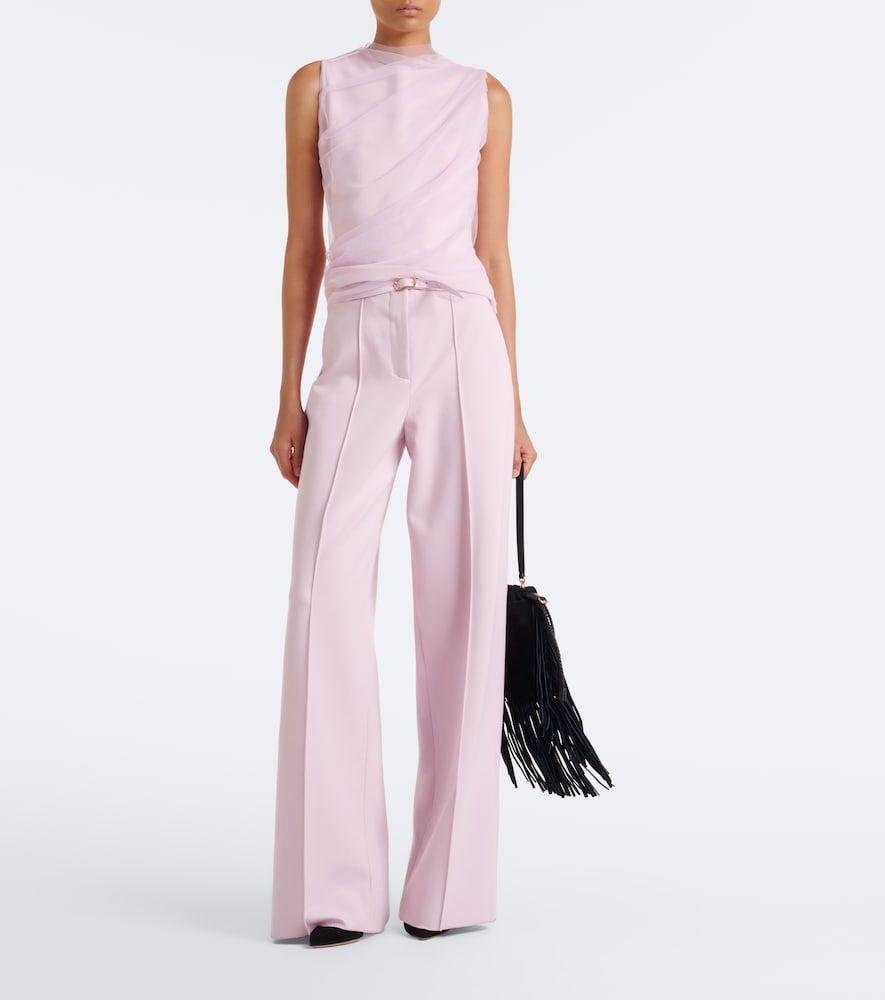 Top de jersey y tul drapeado - Dorothee Schumacher - Modalova