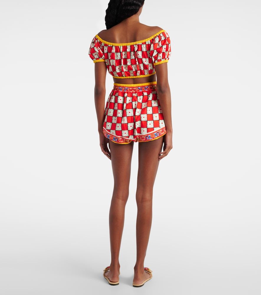 Shorts de algodón estampados - Dolce&Gabbana - Modalova