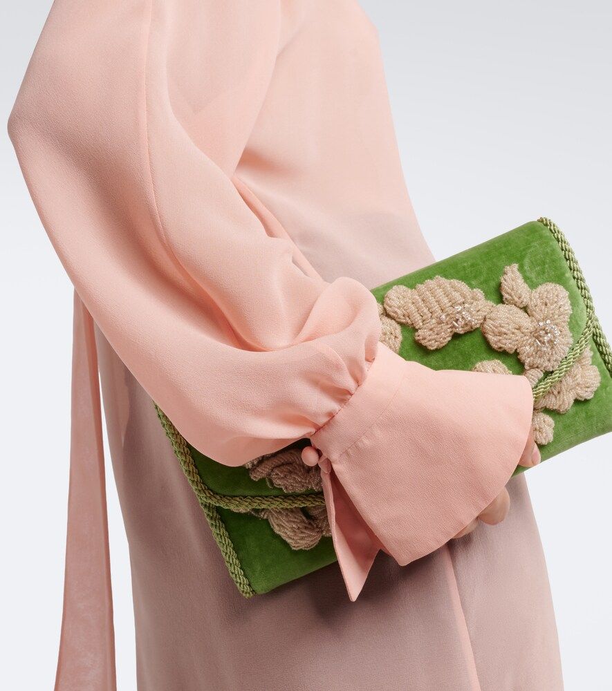 Tie-neck silk georgette blouse - Valentino - Modalova