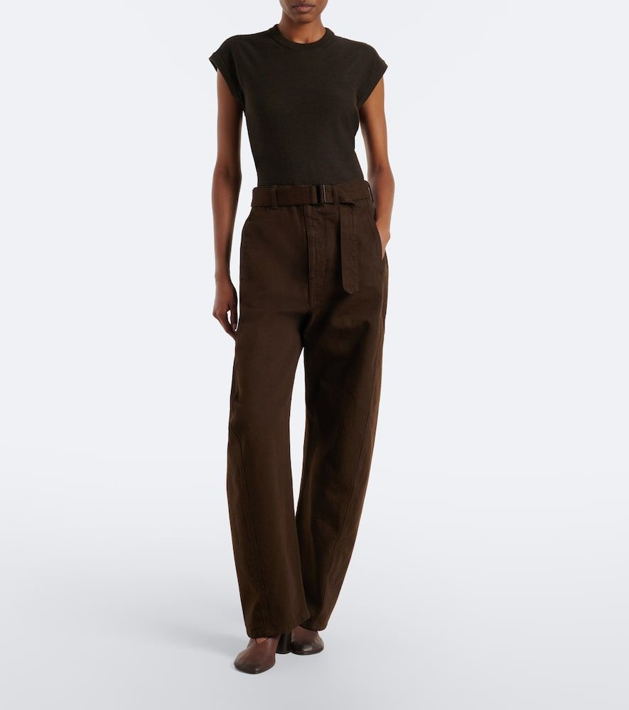 Twisted belted barrel-leg jeans - Lemaire - Modalova