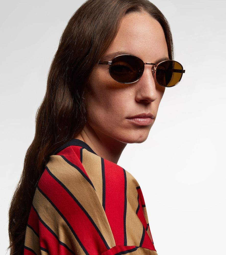Runde Sonnenbrille Iconic Plaque - Prada - Modalova