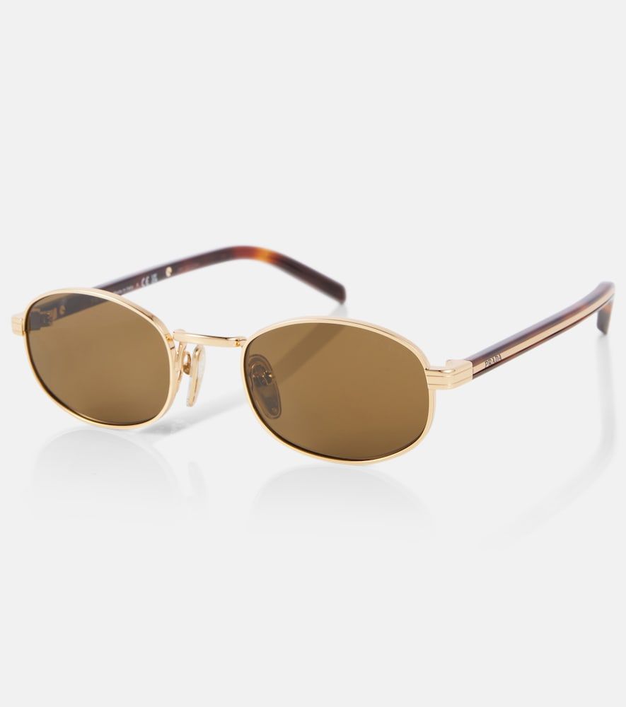 Runde Sonnenbrille Iconic Plaque - Prada - Modalova