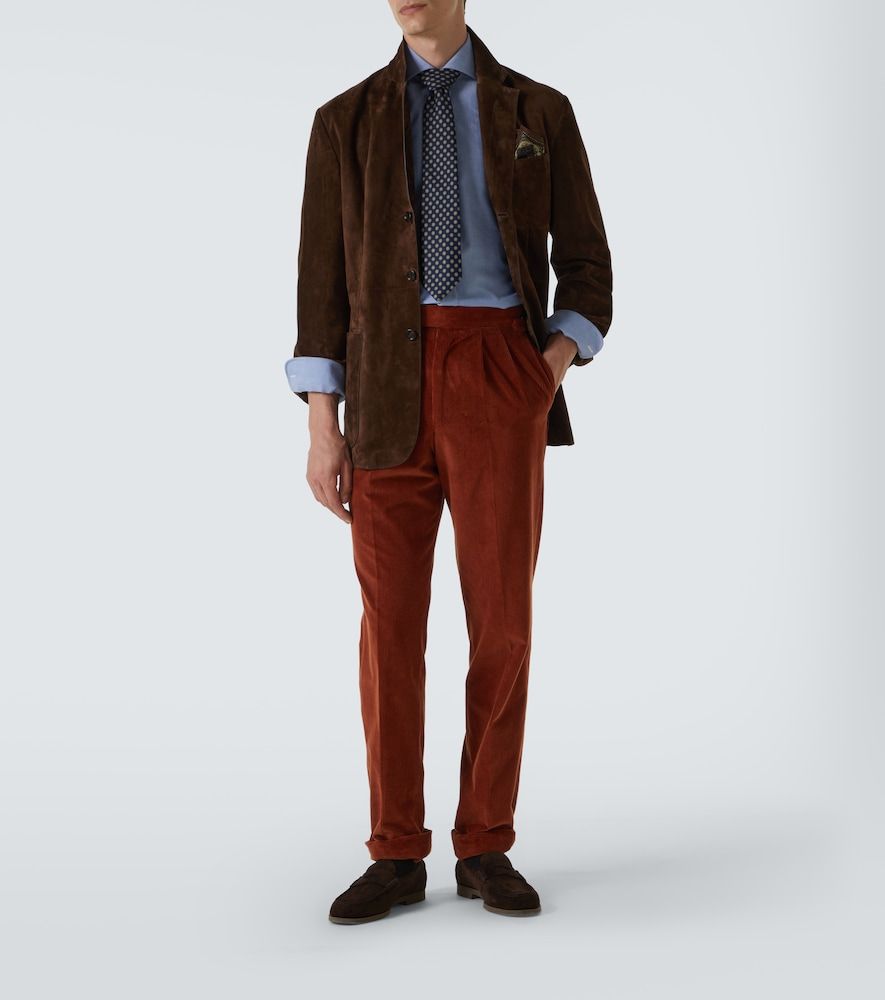 Pantalones de pana de algodón y seda - Dunhill - Modalova
