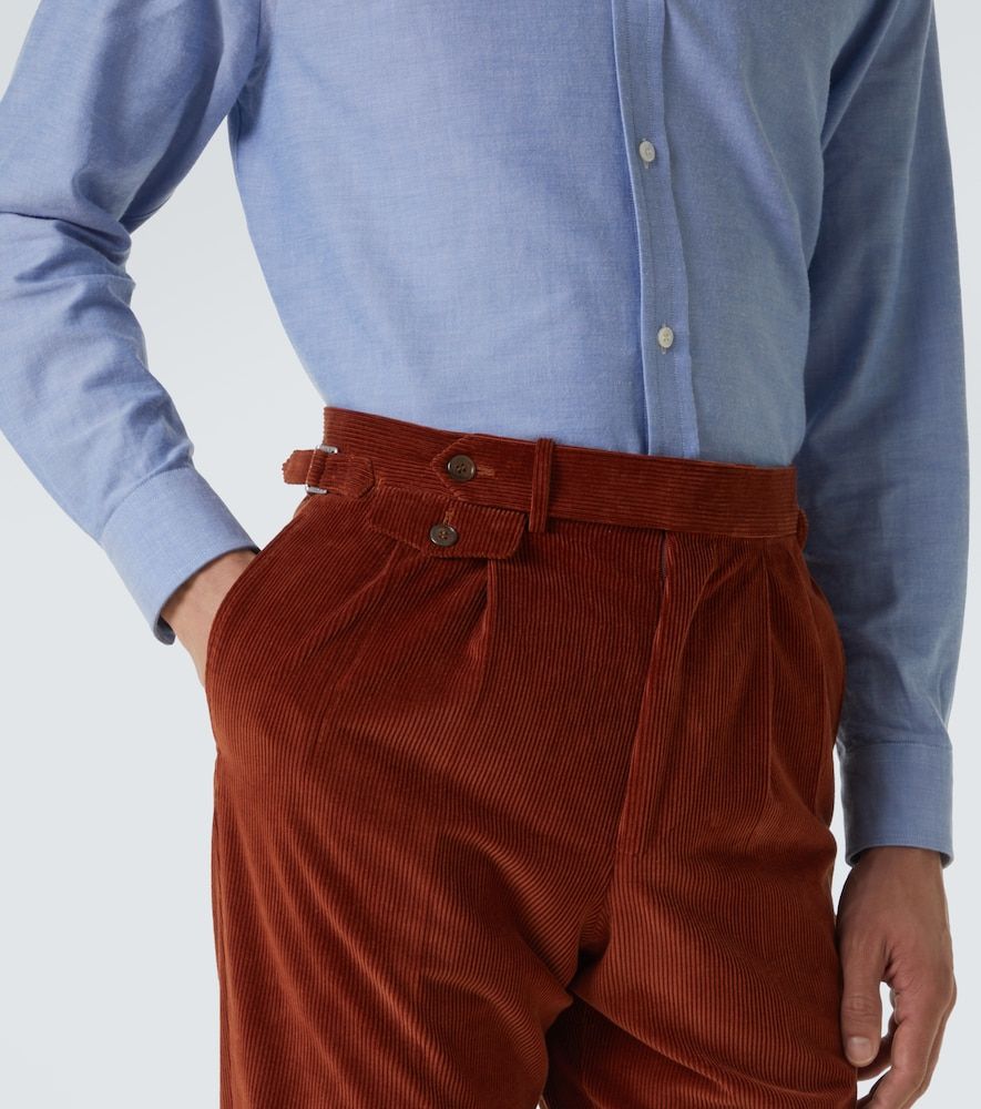 Pantalones de pana de algodón y seda - Dunhill - Modalova