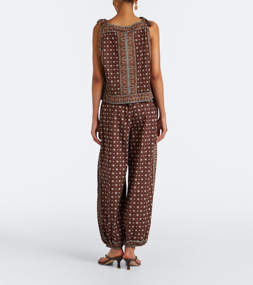 Dôen Pantalones tapered Yarrow de algodón estampados - Doen - Modalova