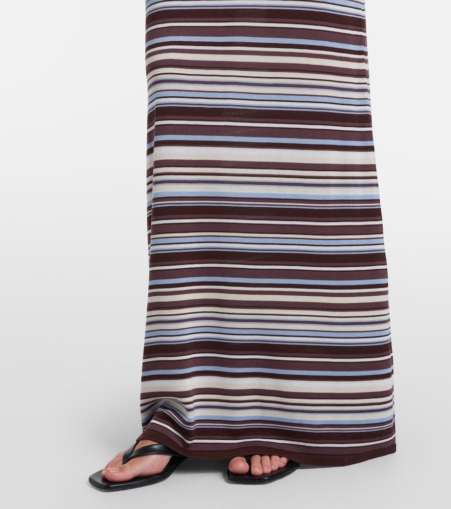 Aya Muse Knitted striped maxi skirt - Aya Muse - Modalova