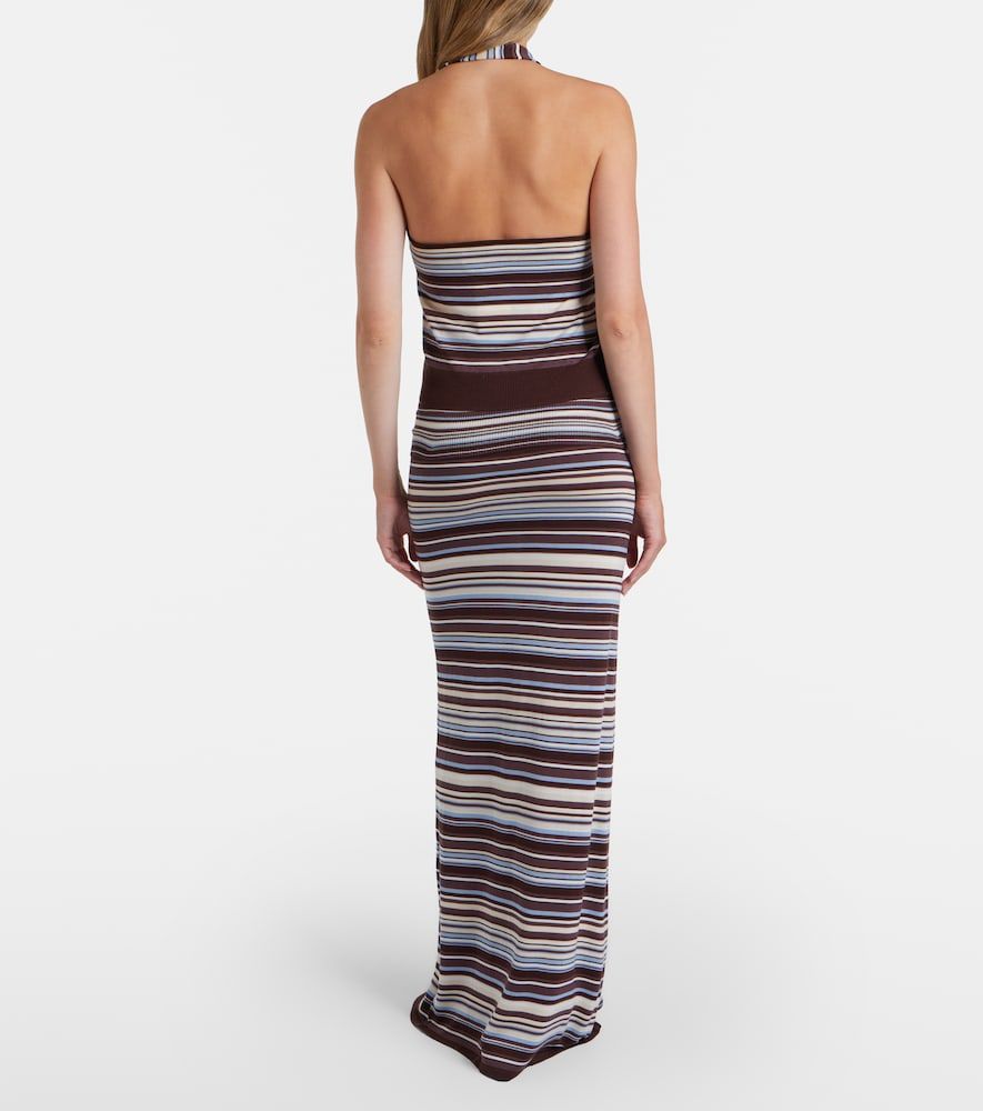 Aya Muse Knitted striped maxi skirt - Aya Muse - Modalova