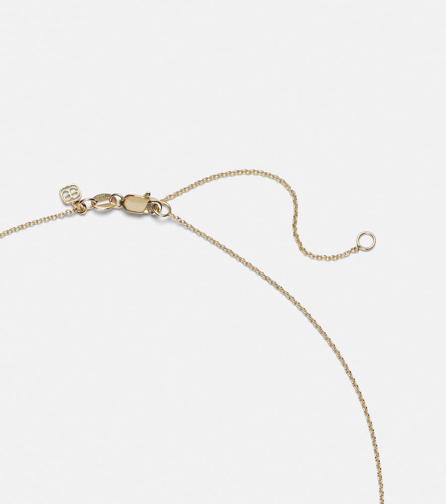 Collar Evil Eye de oro de 14 ct y diamantes - Sydney Evan - Modalova