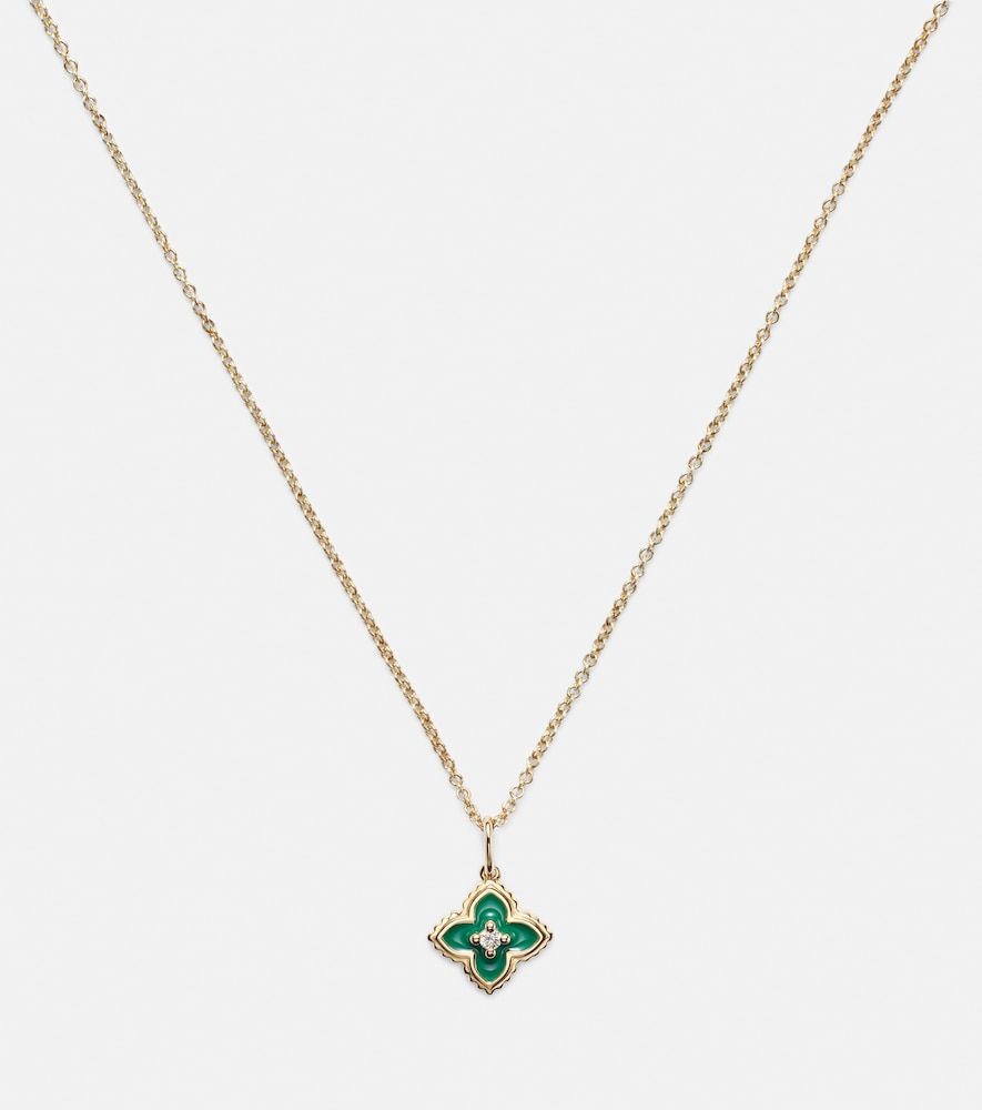 Collar Mini Moroccan en oro de 14 ct con esmalte y diamantes - Sydney Evan - Modalova