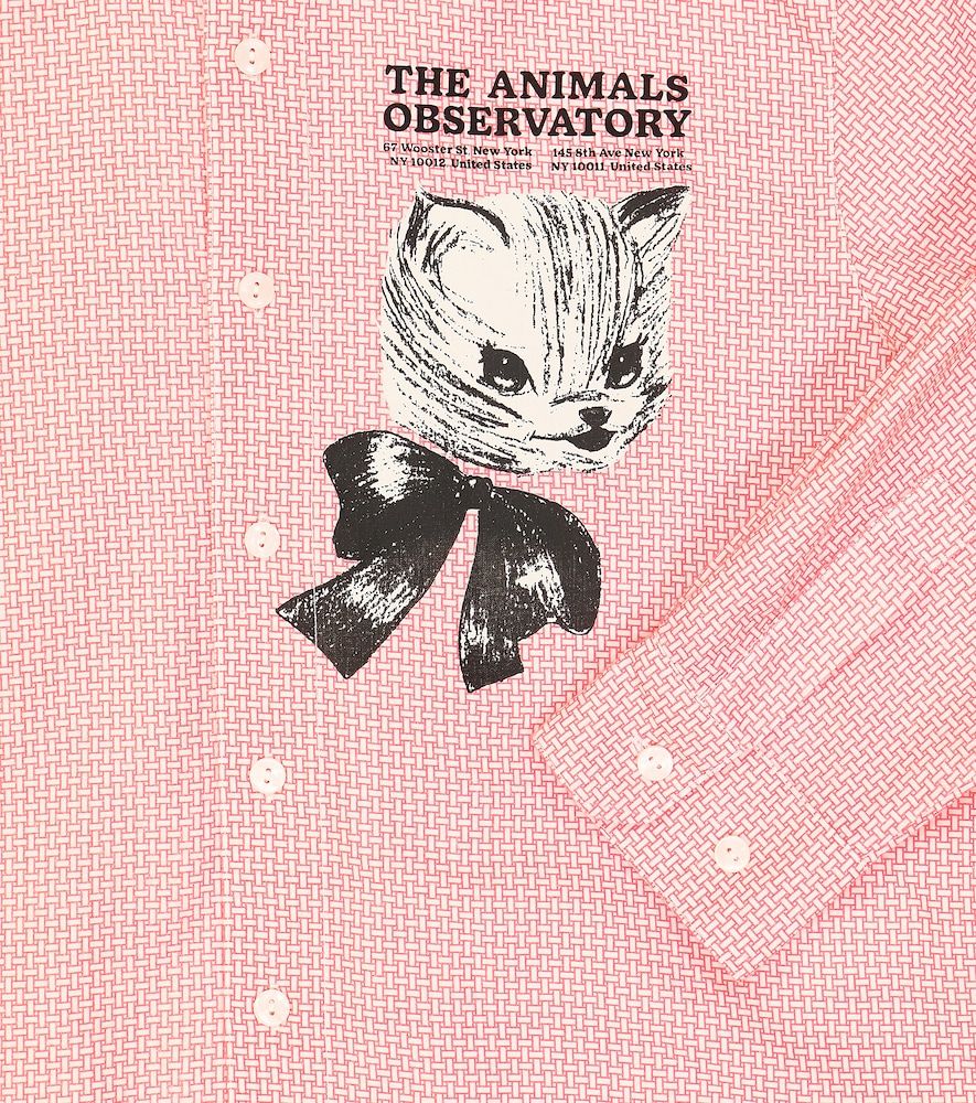 Camisa Wolf de algodón estampada - The Animals Observatory - Modalova