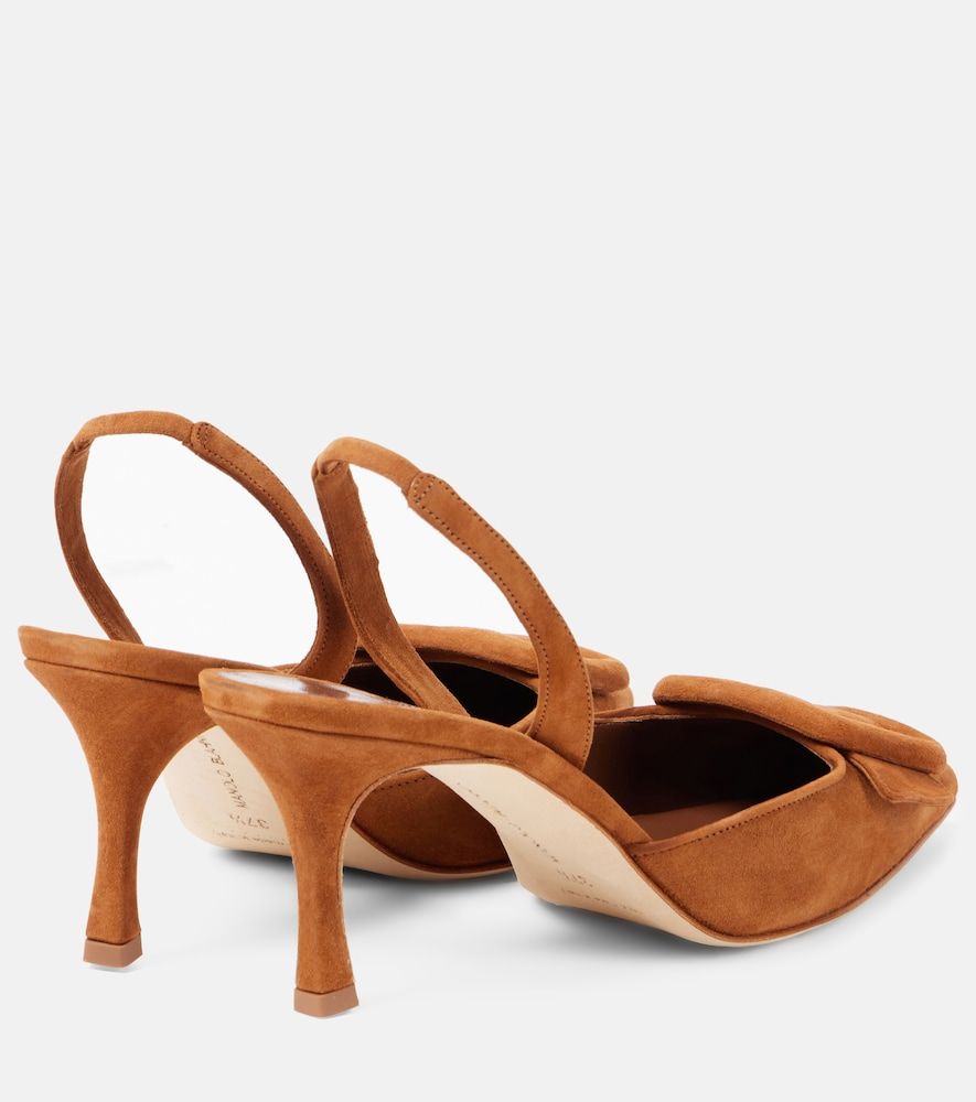 Slingback-Pumps Maysli 70 aus Veloursleder - Manolo Blahnik - Modalova