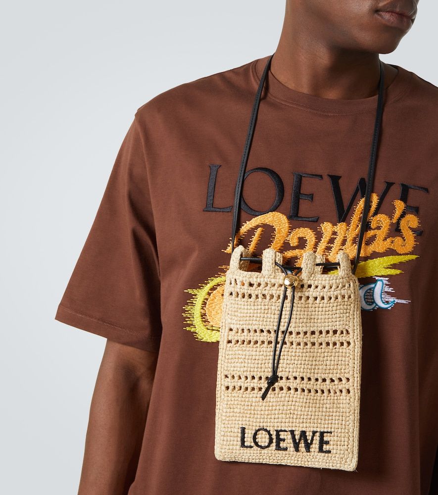 Paula's Ibiza - Borsa a tracolla in rafia con logo - Loewe - Modalova