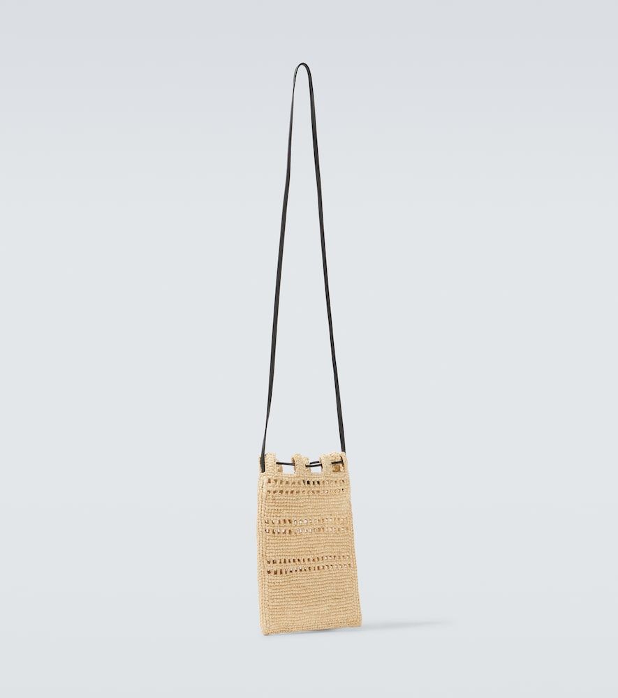 Paula's Ibiza - Borsa a tracolla in rafia con logo - Loewe - Modalova