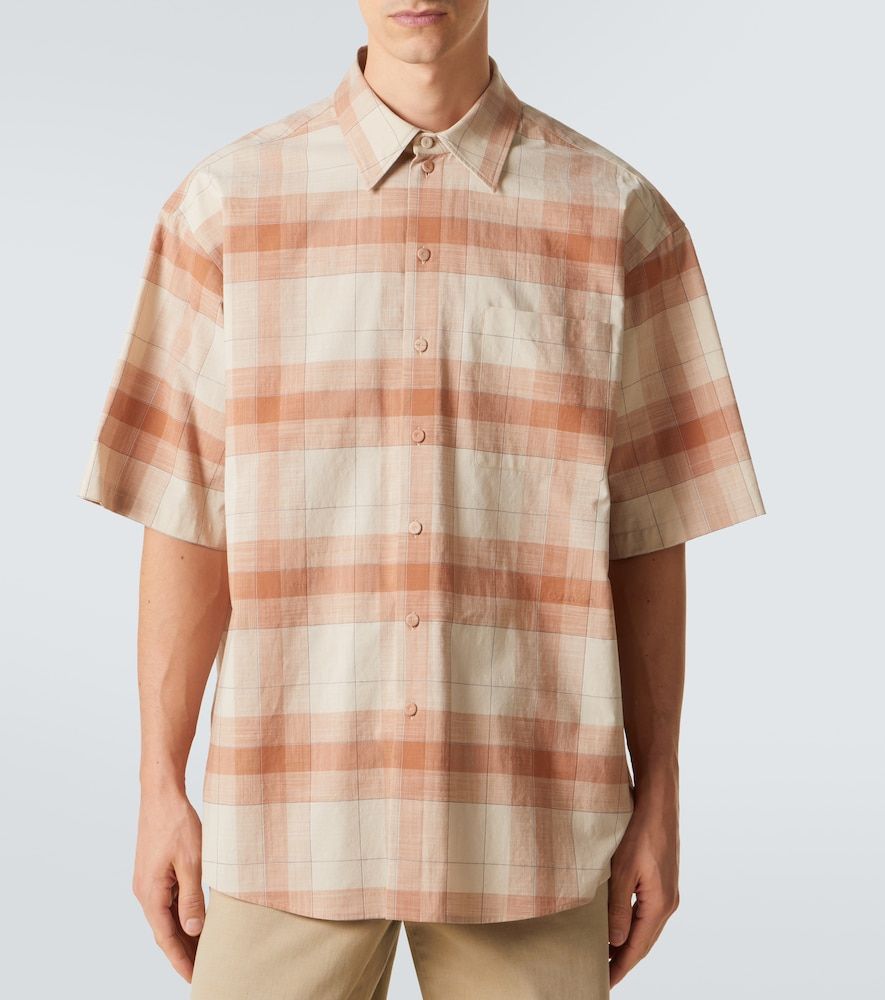 Tommy checked oversized cotton bowling shirt - Calvin Klein Collection - Modalova