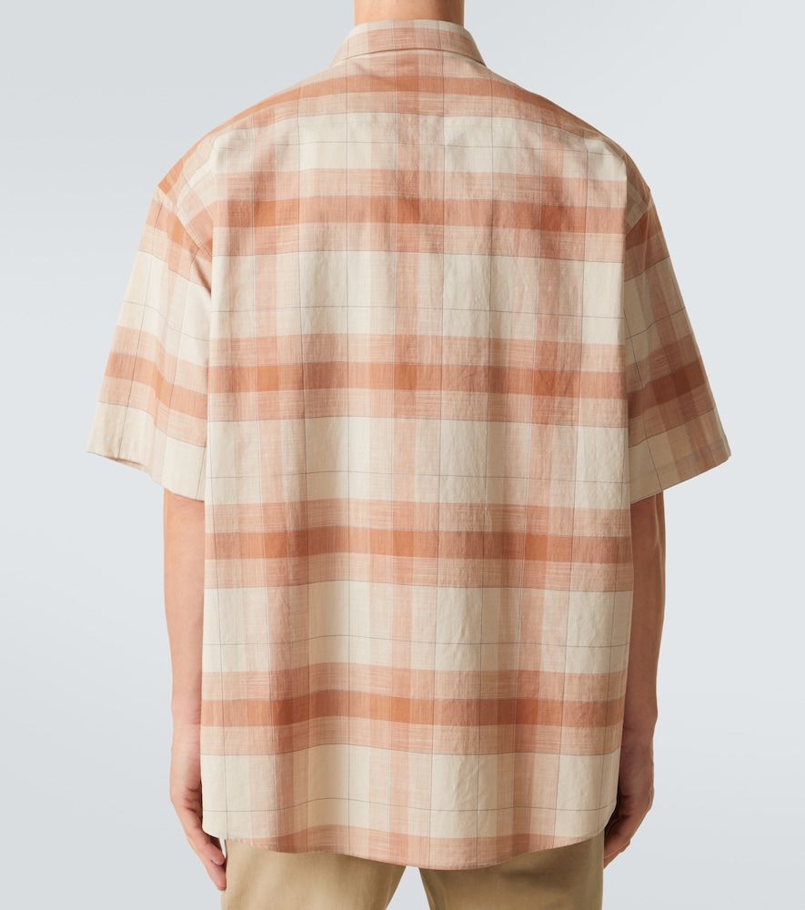 Tommy checked oversized cotton bowling shirt - Calvin Klein Collection - Modalova