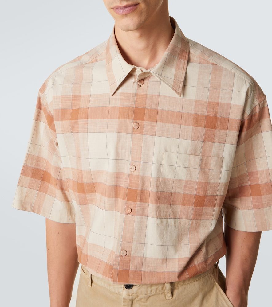 Tommy checked oversized cotton bowling shirt - Calvin Klein Collection - Modalova