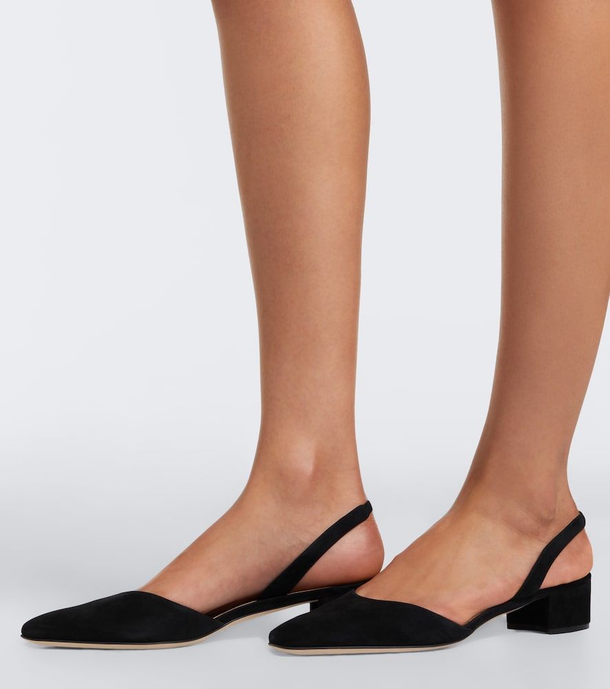 Slingback-Pumps Aspro aus Leder - Manolo Blahnik - Modalova