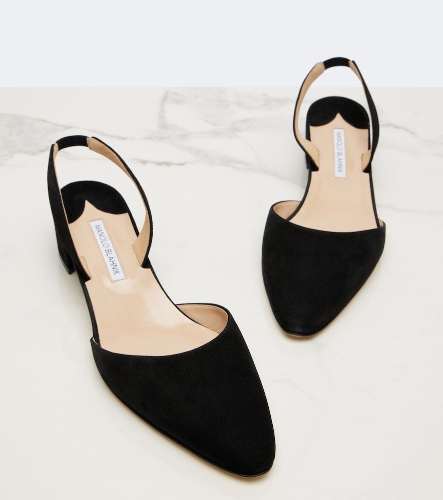 Slingback-Pumps Aspro aus Leder - Manolo Blahnik - Modalova