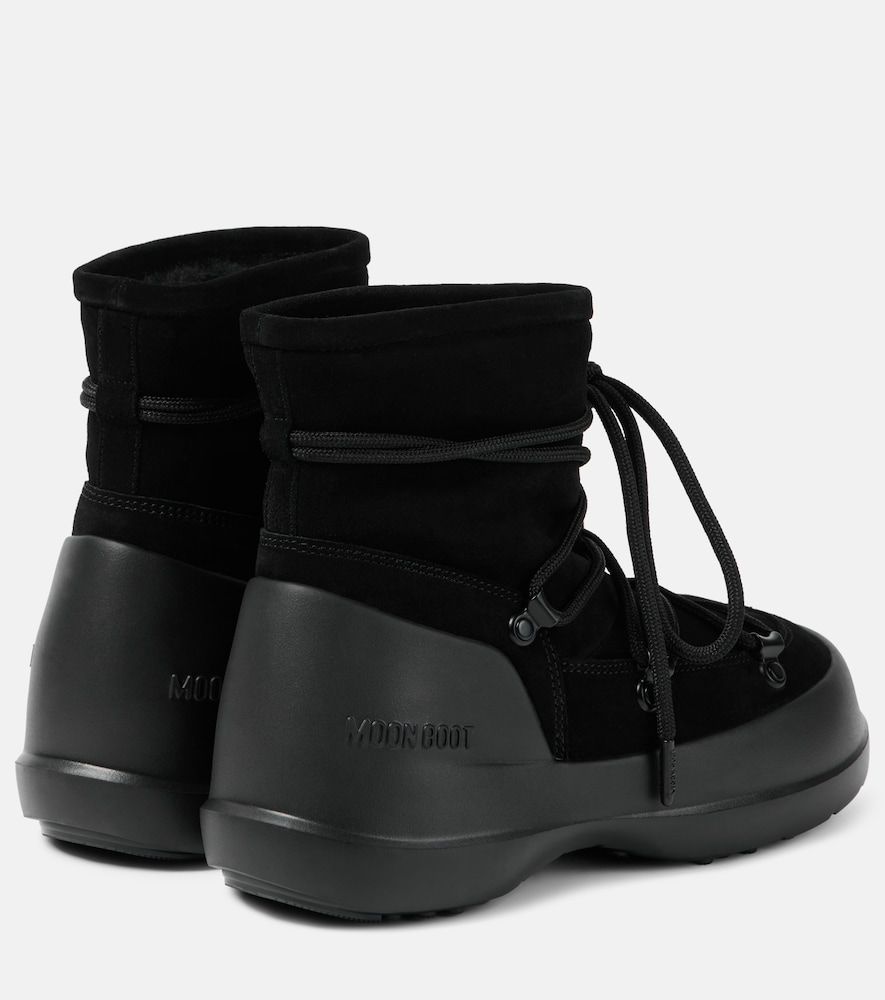 Schneestiefel Luna Low aus Veloursleder - Moon Boot - Modalova