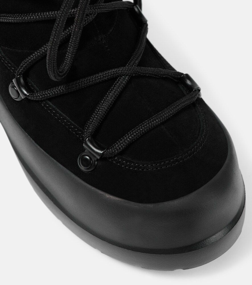 Schneestiefel Luna Low aus Veloursleder - Moon Boot - Modalova