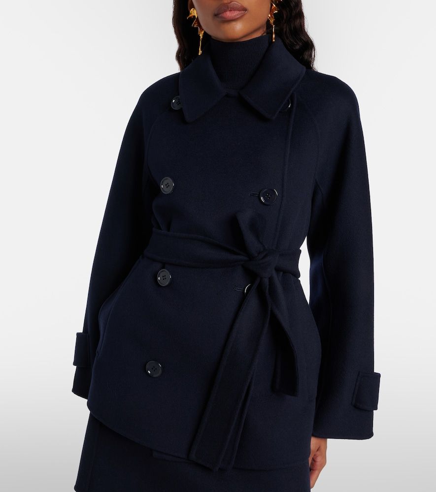 Louise belted double-breasted virgin wool jacket - 'S Max Mara - Modalova